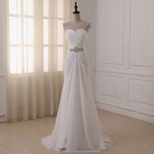 White wedding dress tafida